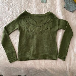 Olive green long sleeved sweater